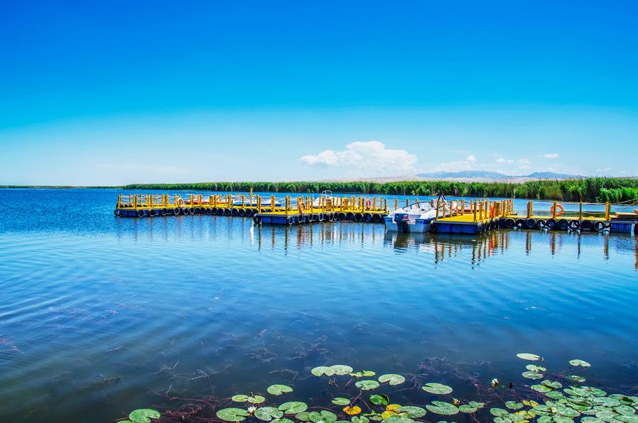 库尔勒博斯腾湖莲海世界莲花湖一日游
