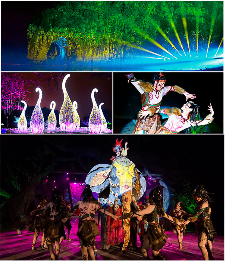 传奇灯光表演神象传说灯光秀门票电子票61夜游象鼻山提前1小时下单