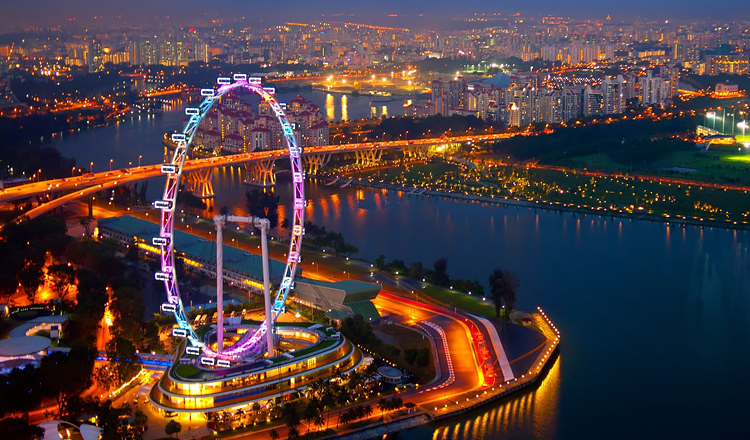 浪漫夜景新加坡观景摩天轮新加坡摩天轮singaporeflyer电子票即订即用