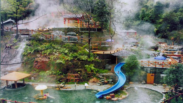 桂林龙胜温泉spa宾馆温泉酒店住宿1晚含龙胜温泉门票早餐2天1晚温泉游