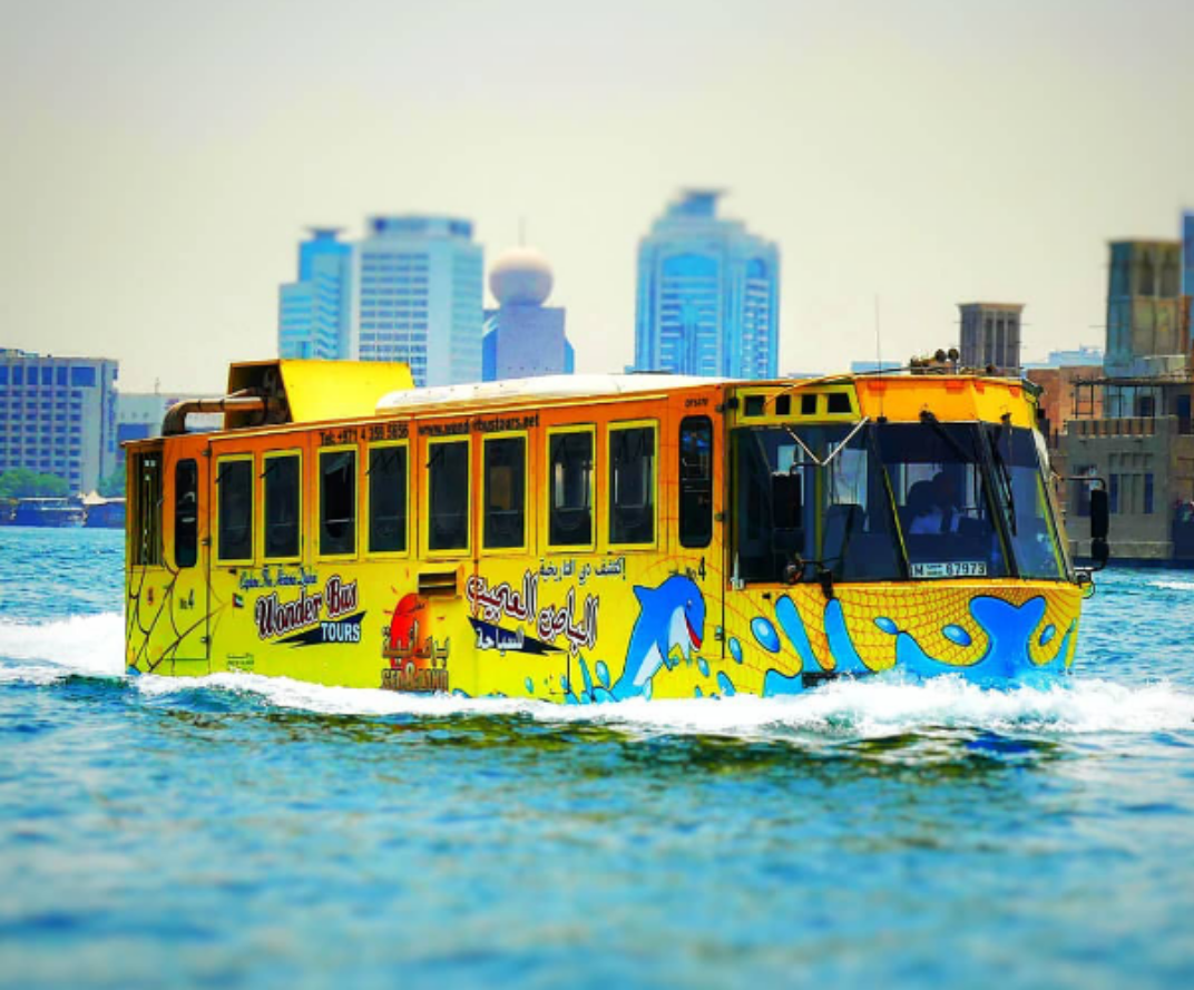 迪拜水陆两栖巴士观光体验 (新奇好玩 别样有趣)