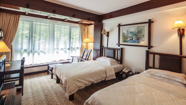 桂林龙胜温泉spa宾馆温泉酒店住宿1晚含龙胜温泉门票早餐2天1晚温泉游