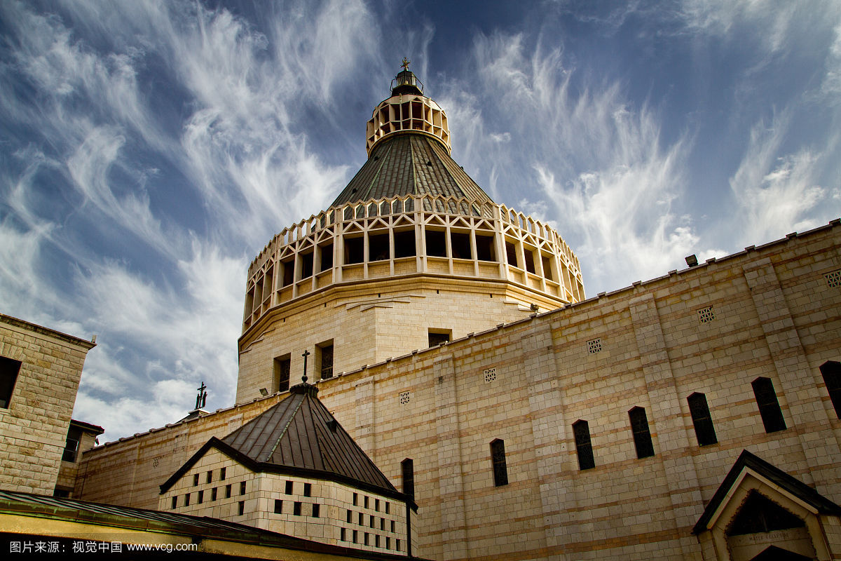 以色列拿撒勒加利利湖一日游倾听耶稣与圣经的故事游览圣母报喜堂五饼