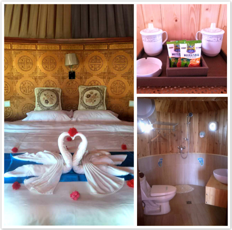 阿拉善左旗通湖草原蒙古包酒店住宿一晚早餐门票2张5张根据房型赠送