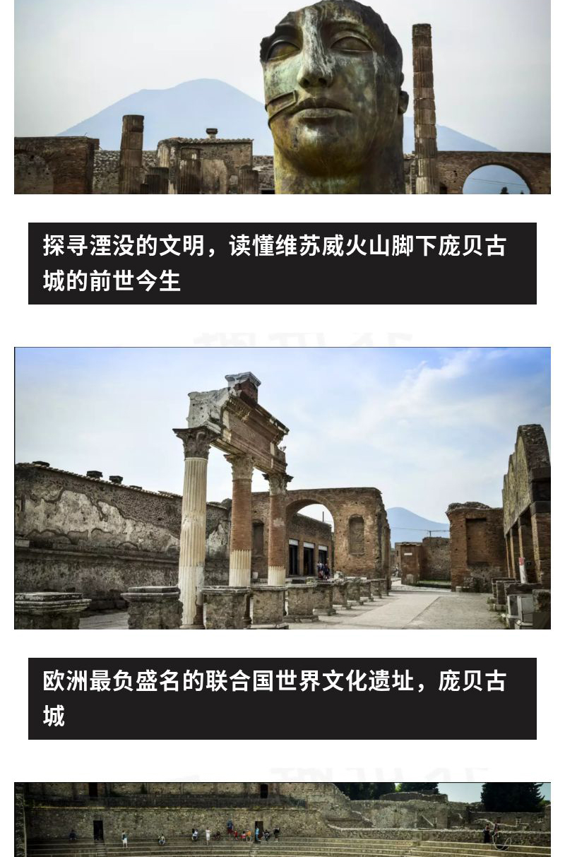 意大利 庞贝古城 古城门票 (可定当日 免打印 免排队门票 中文语音