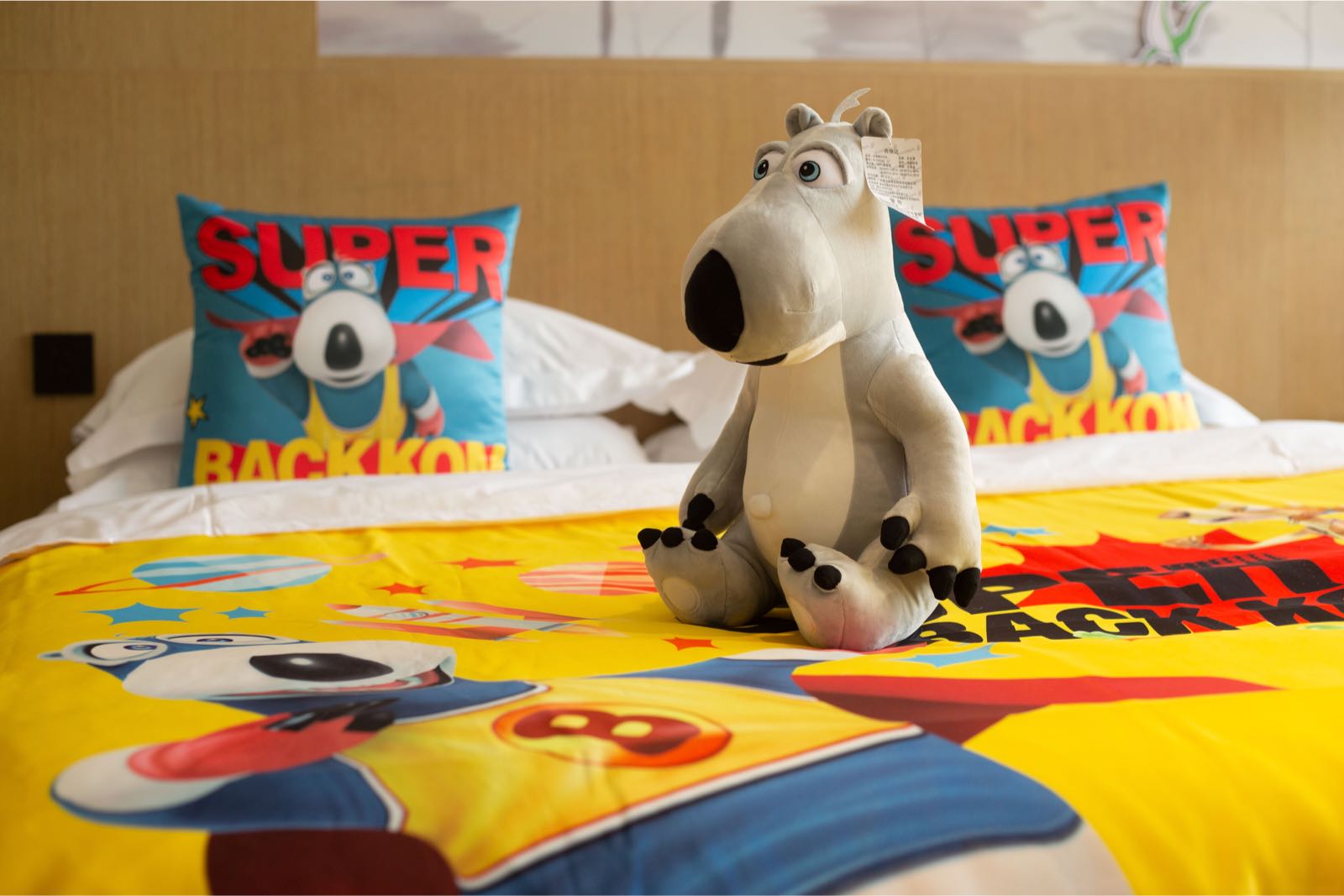 苏州晨枫臻品酒店贝肯熊亲子主题家庭双床房住宿