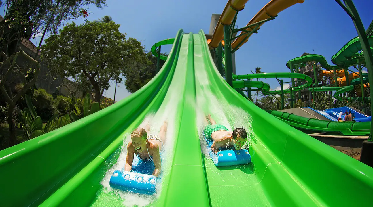 巴厘岛库塔水上乐园waterbom电子门票自由出入园区欢度水上时光小鱼