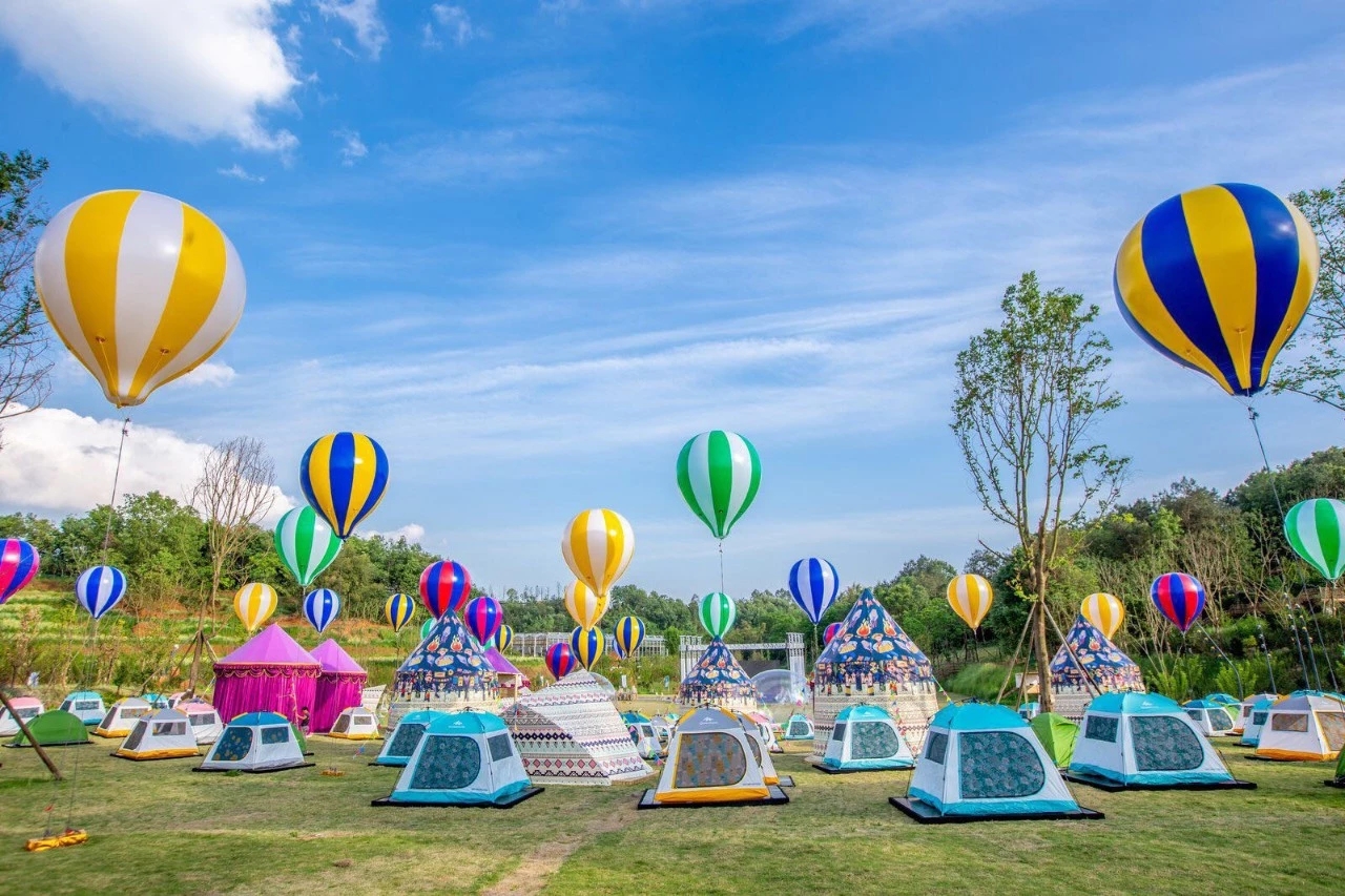 成都周边游好去处黄龙溪欢乐田园景区门票无需换票快速入园未用可免费