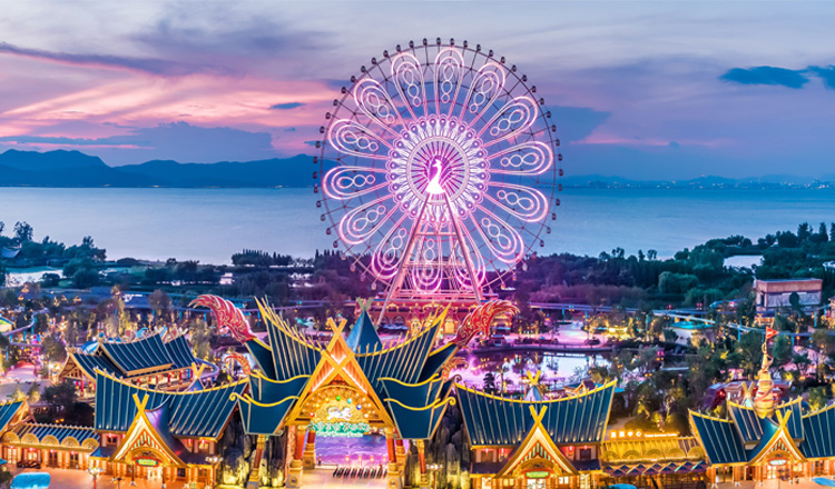 昆明古滇王国养生度假酒店二晚看房游套餐含接送机七彩云南欢乐世界