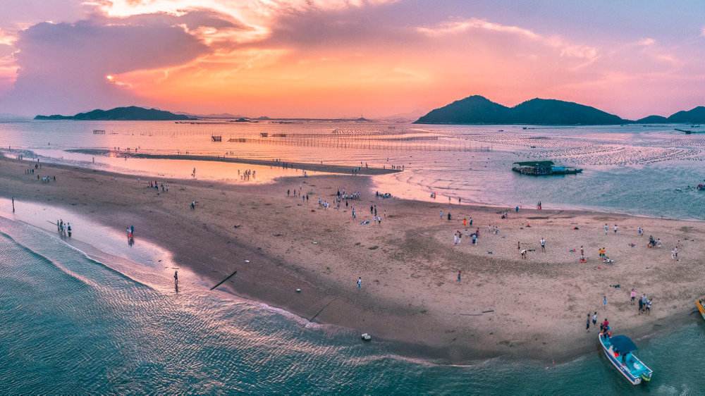 东山岛鱼骨沙洲鱼排海钓苏峰山环岛观海一日游体验当地渔民生活含市区