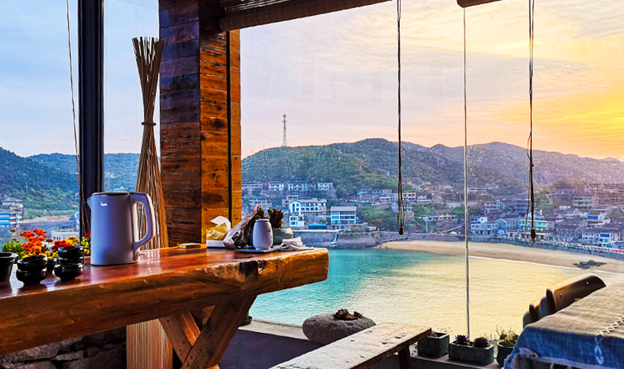 舟山虾峙岛2天1晚海岛度假精品海景民宿出海捕鱼杭州接送可接团建