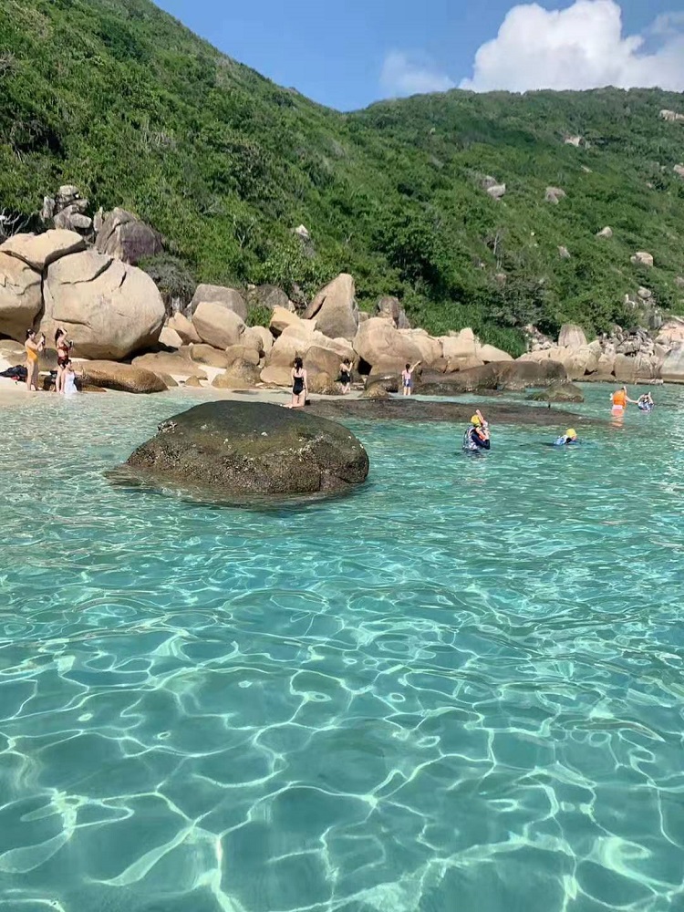 三亚百福岛一日游太阳湾网红公路航拍玻璃海珊瑚礁浮潜海钓纯玩无二消