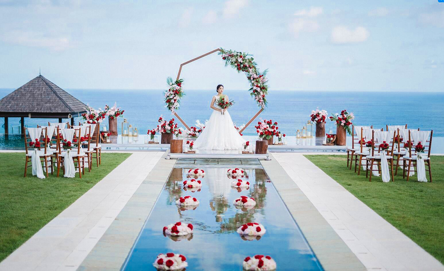 巴厘岛婚礼海岛旅行结婚·苏尔加海景别墅水台婚礼(中国摄影 中国摄像