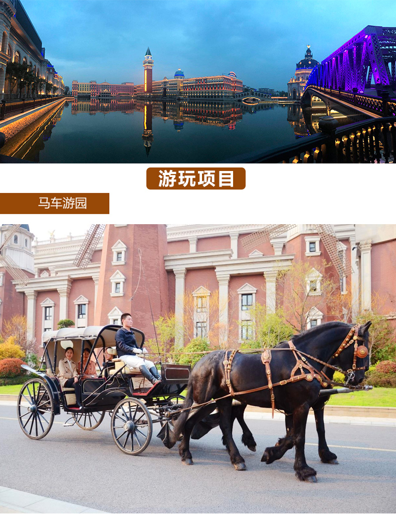 飞马水城门票马文化体验票马车游园票环城游艇客船票贡多拉观光票马术