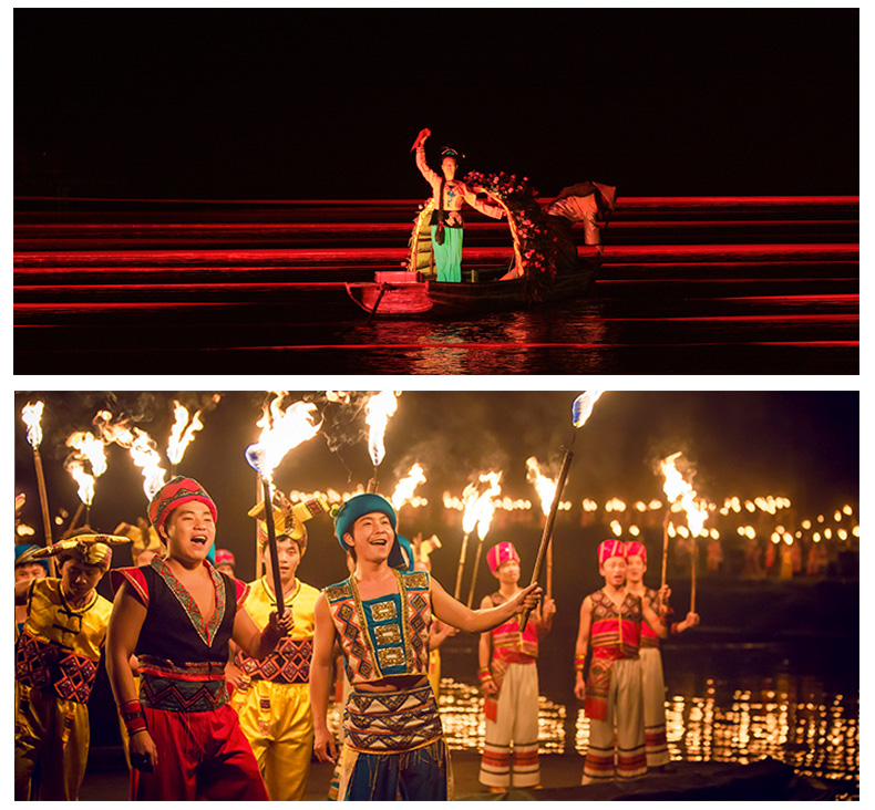 桂林阳朔印象刘三姐表演赠阳朔接送正规票源大型山水实景演出景点门票