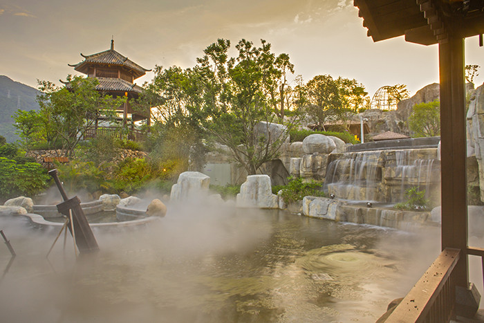 福州闽侯凤翔首邑温泉度假村1晚2人早餐客房内私密泡池2人自助餐2人