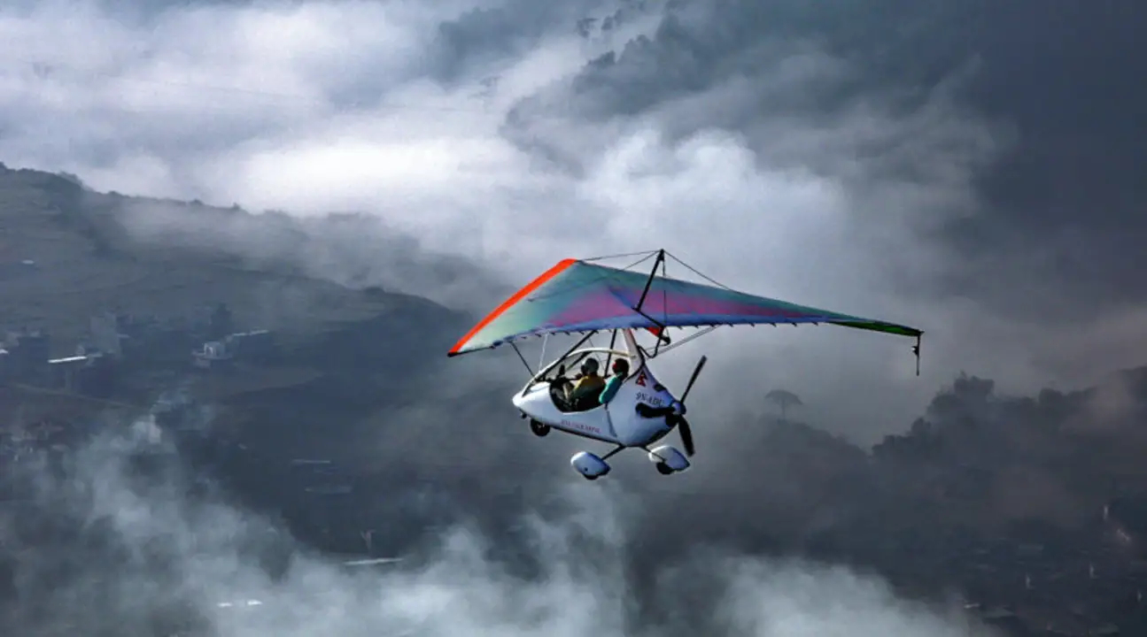 机如若登上私人专属的酷炫超轻动力滑翔机,从高空俯瞰喜马拉西亚山脉