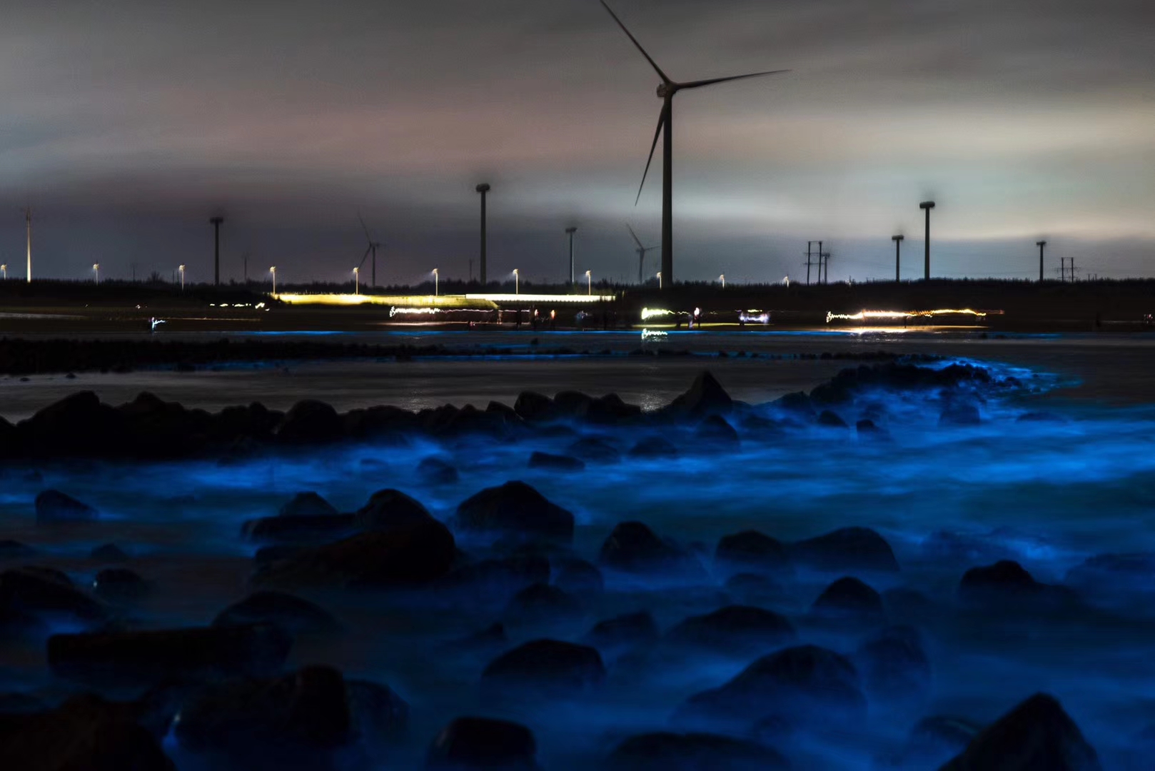 平潭蓝眼泪电动车追泪夜赏魔幻蓝眼泪