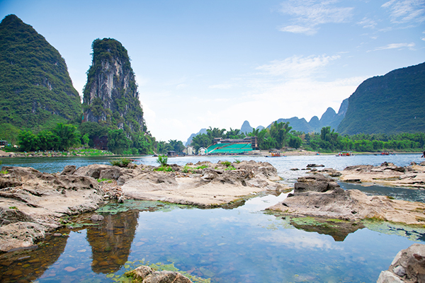 漓江精华游兴坪九马竹筏票(景区取票)