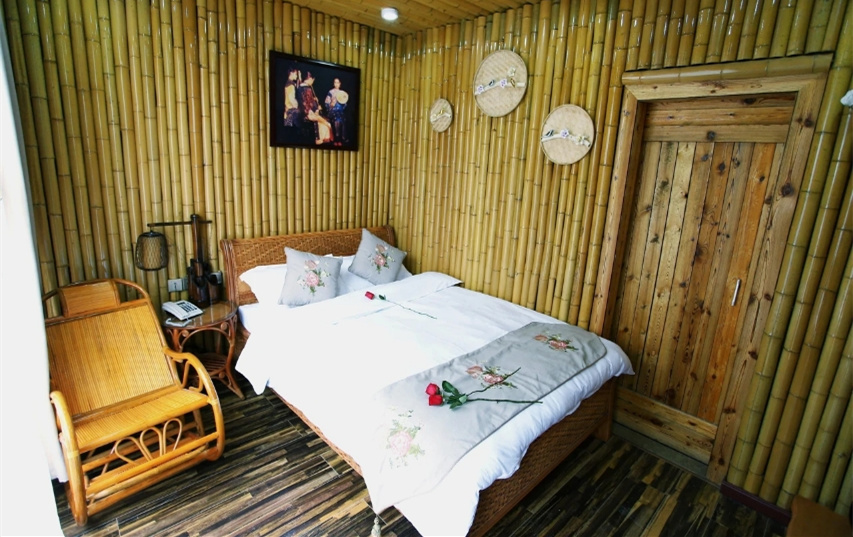 西塘风遛妙居客栈住宿一晚西塘古镇门票2张双早可选汉服体验健身房