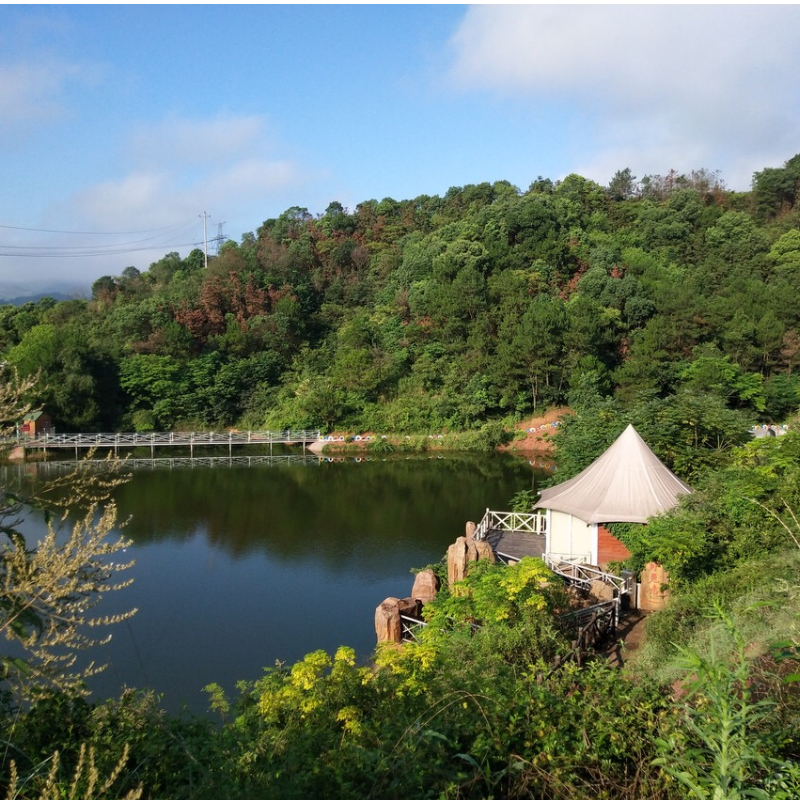 衢州悦龙湾度假山庄住宿一晚双人套餐含早送游乐抵金券农家乐乡村游