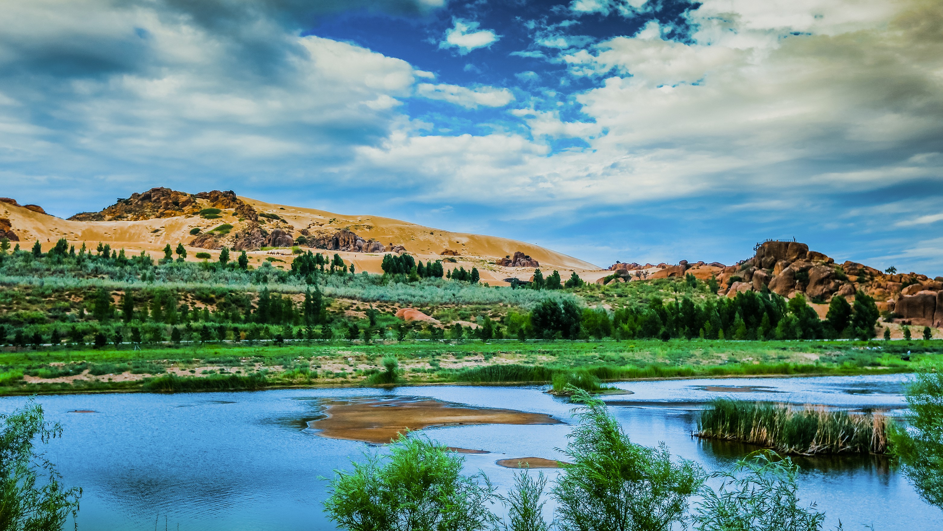赤峰玉龙沙湖一日游2人起发独立成团玩嗨沙漠老柳林市区上门接送探险