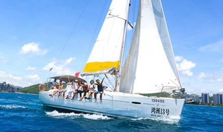 预售699元套双人进口帆船游艇轻奢90分钟玩海三亚悦澜湾绿地铂瑞酒店