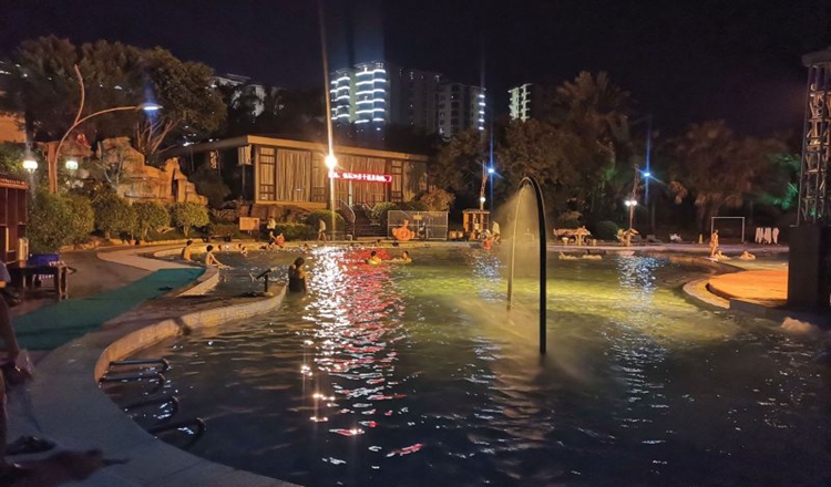 普宁盘龙湾温泉度假村2天1晚套餐(可选2-8人早餐 无限次温泉 水疗按摩