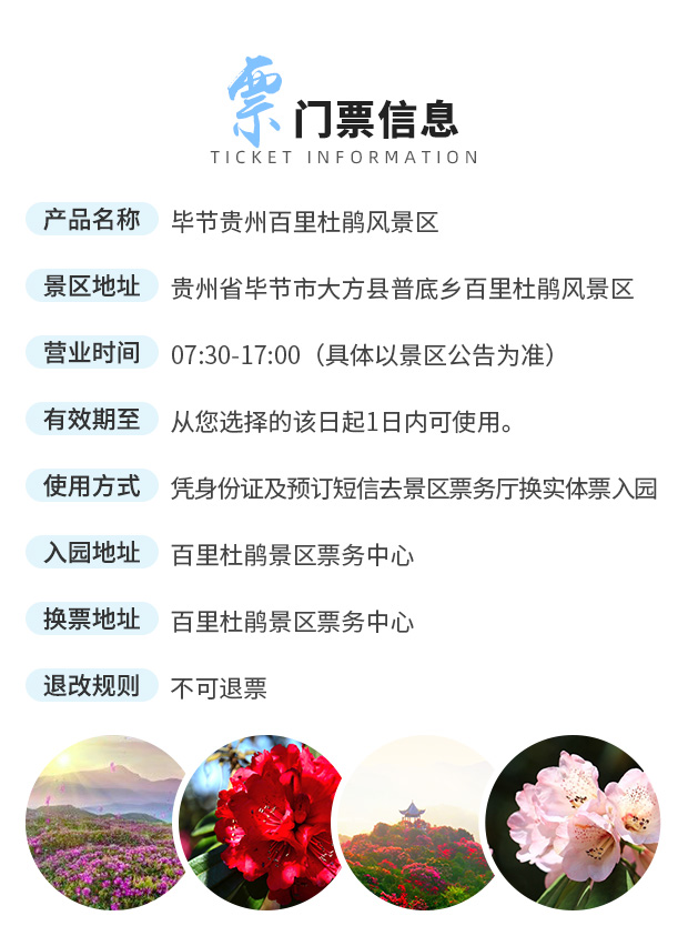 贵州毕节百里杜鹃门票( 地球彩带 原生态杜鹃林带 俯瞰花海 养身福地)