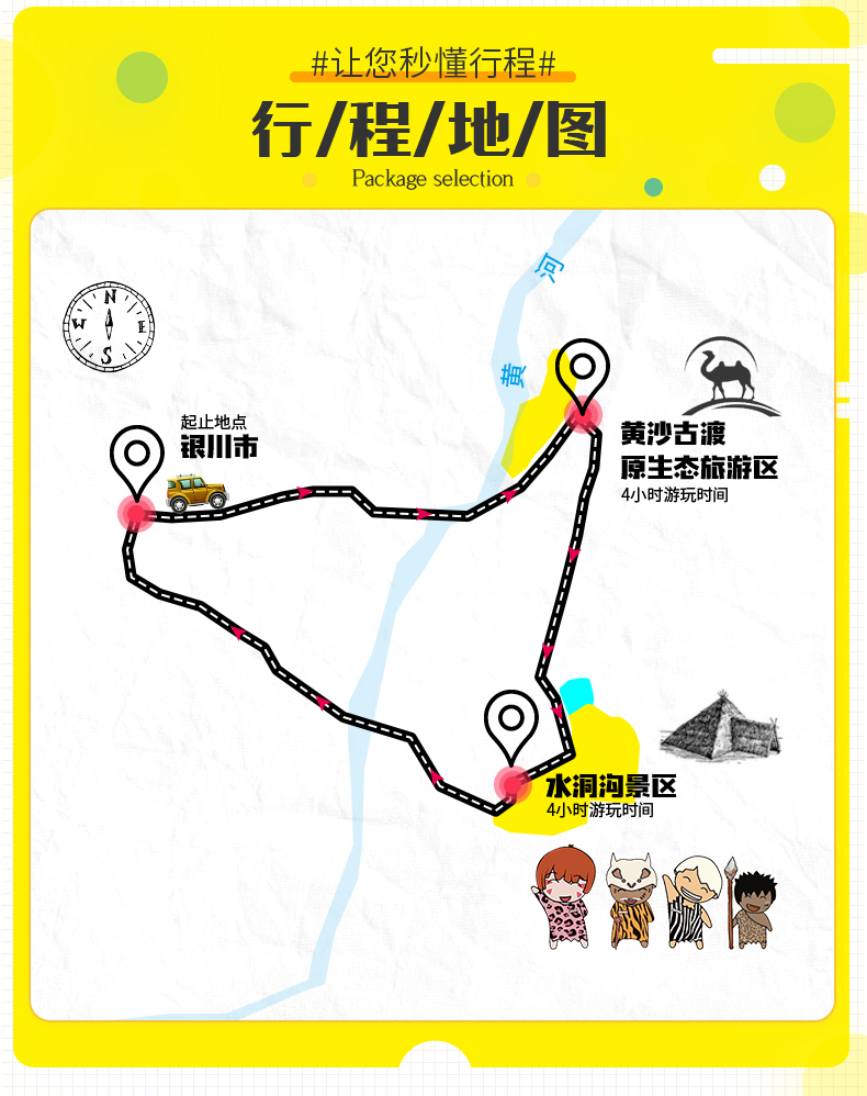 微攻略水洞沟景区导览图:黄沙古渡景区导览图:入园游览须知1,建议游客