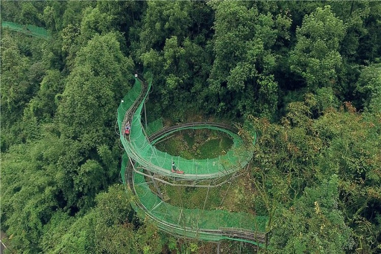 超长预售重庆南温泉公园索滑道套票