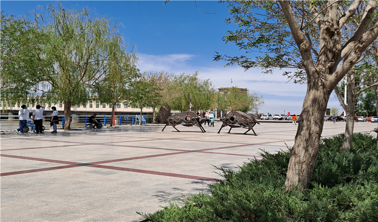 内蒙古/巴彦淖尔市磴口县黄河三盛公水利风景区一日自驾游( 景区门口