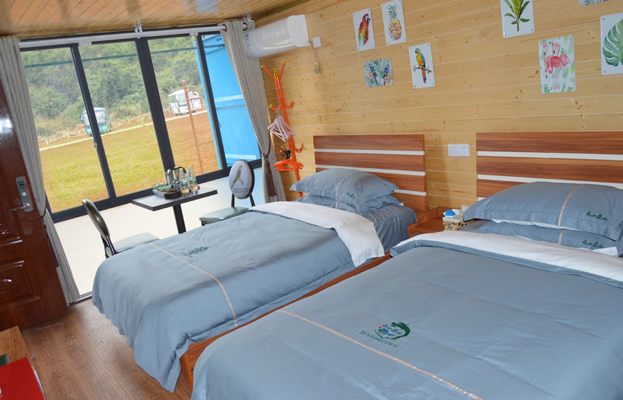 清远英德九龙小镇生态旅游度假屋2天1晚自助早餐赠送九龙峰林小镇门票