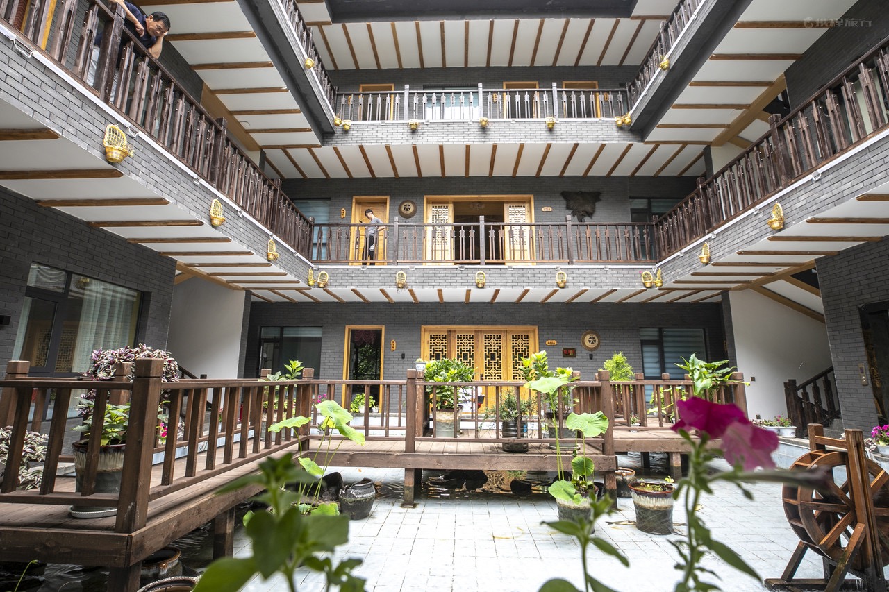 河南洛阳重渡沟门票双人1晚水景大酒店四合院客栈含早餐