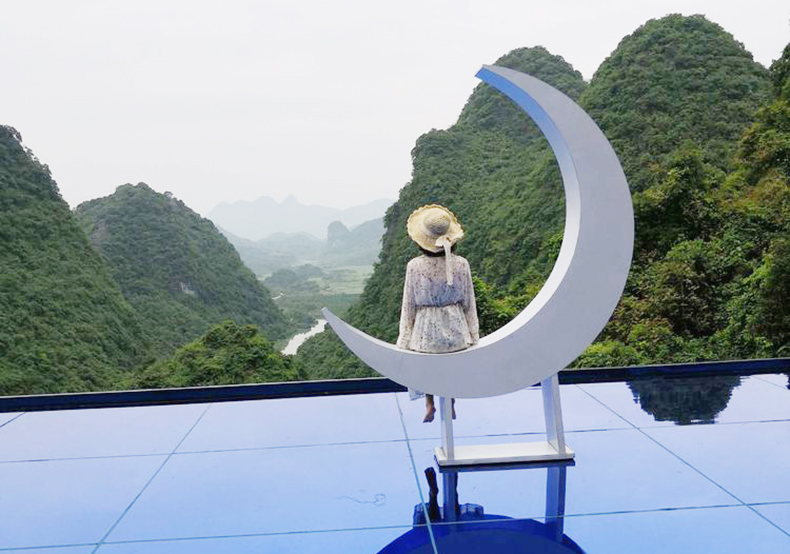 柳州石门仙湖原生态自然美景景区门票玻璃栈道惊险刺激的丰富体验