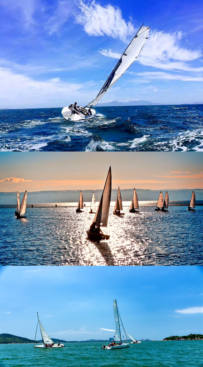 扬帆出海惠州巽寮湾玩海时代帆船海上乘风破浪出海必玩2张起订约上三