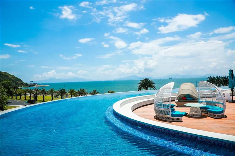 酒店高级海景房无敌巽寮湾海景双人帆船体验双人ufo无边际泳池门票