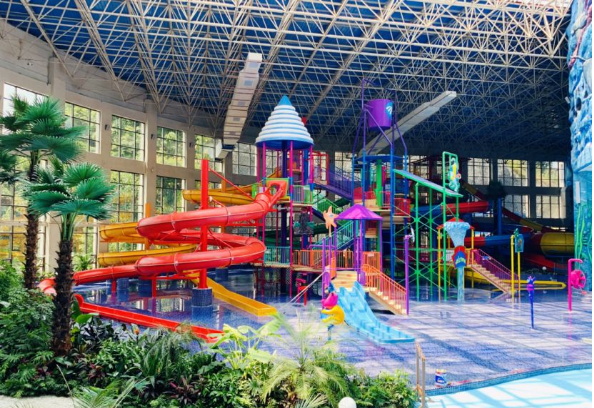 江西九江修水修河温泉度假酒店入住一晚两大一小早餐自助两大一小儿童