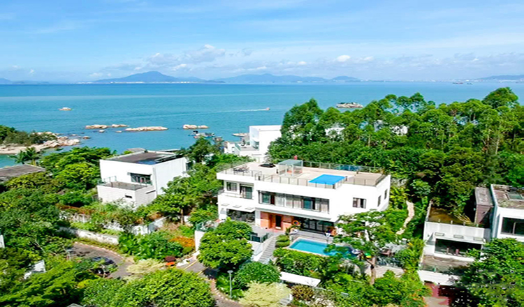 惠州巽寮湾凤池岛度假别墅k歌 麻将 烧烤炉 厨房厨房 私人沙滩 无限次