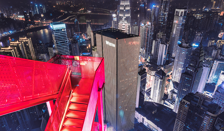 重庆旅游山城之巅重庆之眼门票联合国际67层高空观景台门票观两江四岸