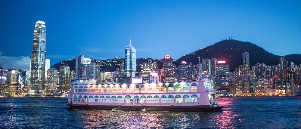 香港洋紫荆游轮夜游维港(含超丰富自助晚餐)