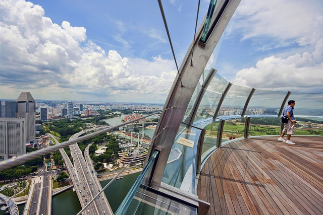 新加坡滨海湾金沙酒店空中花园观景台门票邮箱接收无需取票直接扫码