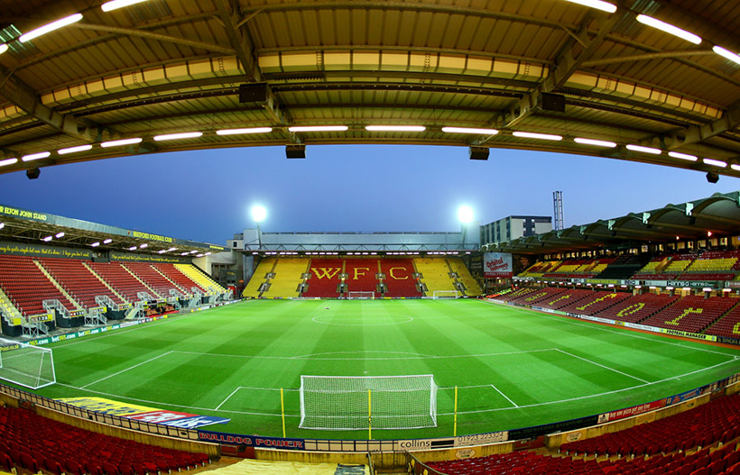 201920英超联赛大黄蜂沃特福德主场比赛门票球票