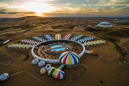 内蒙古鄂尔多斯响沙湾福沙岛酒店2天1晚 响沙湾旅游景区(畅游沙漠