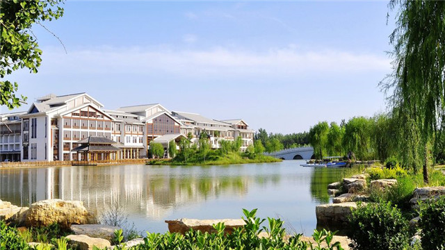 济南温泉体验夏津德百温泉度假村温泉门票汉唐风格的养生度假颐养天年